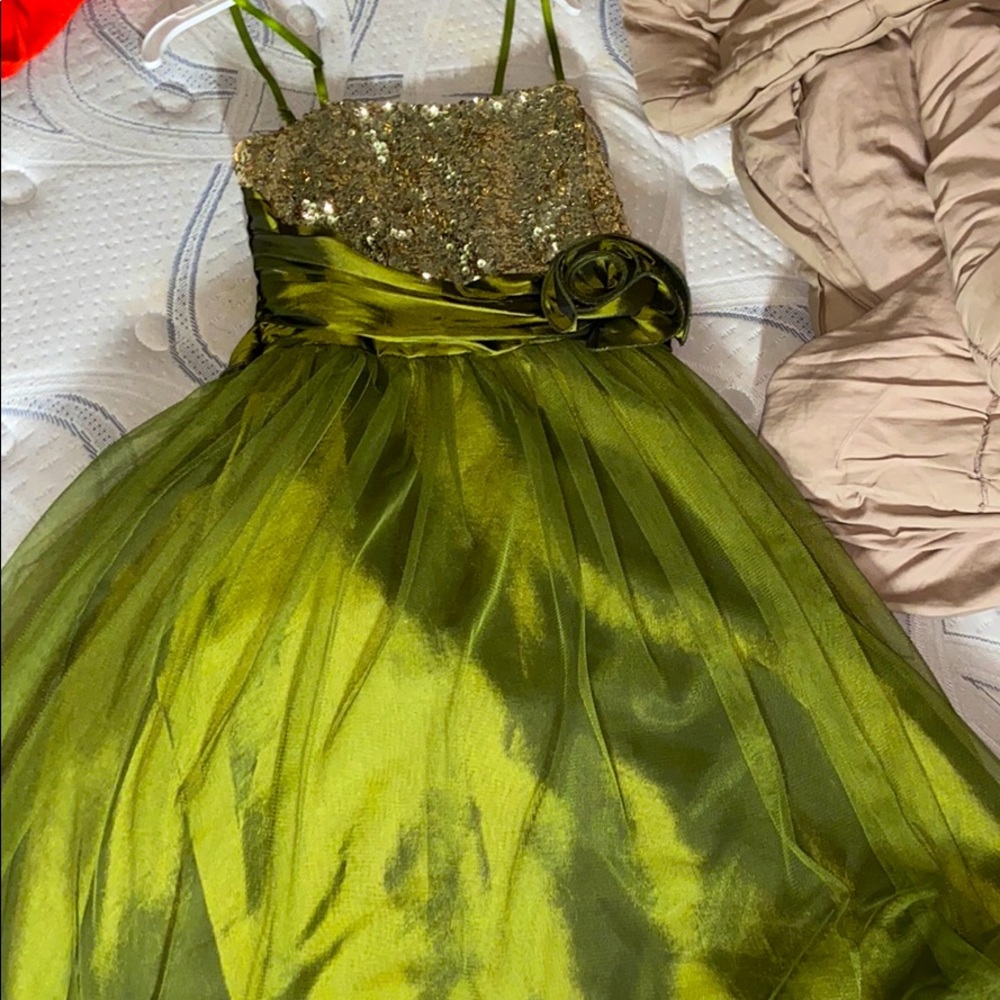 Green Party dress